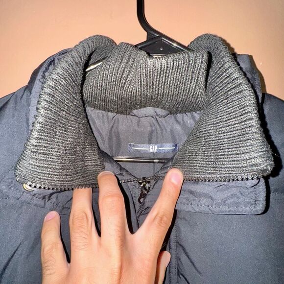 GAP Women's 3-1 Utility Down Puffer Full Zip Winter Coat Jacket Black - Medium - Picture 2 of 8